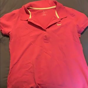Talbots pink polo shirt